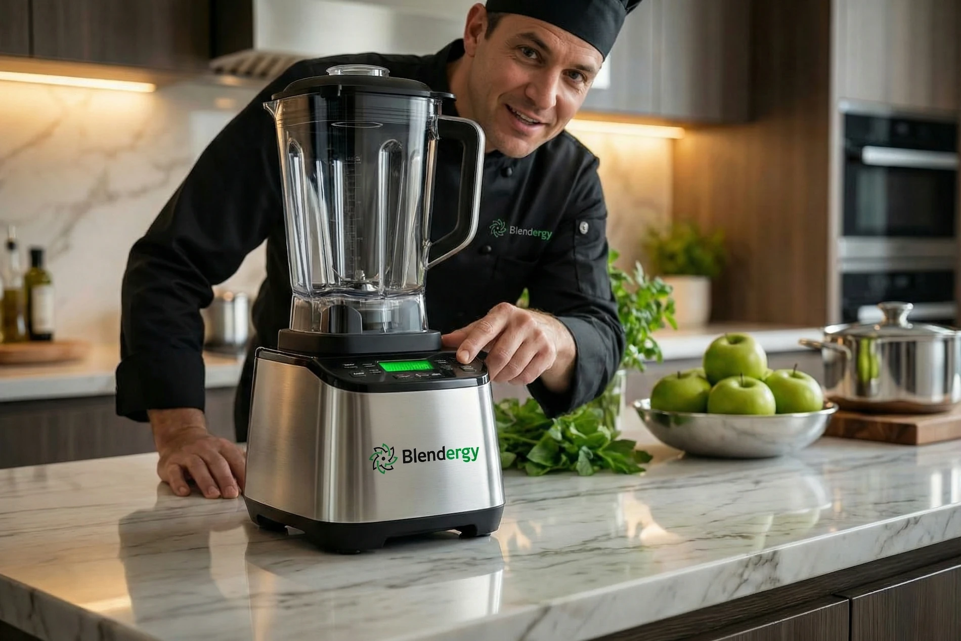 Blendergy - Clean Commercial Blender Product Studio Photography