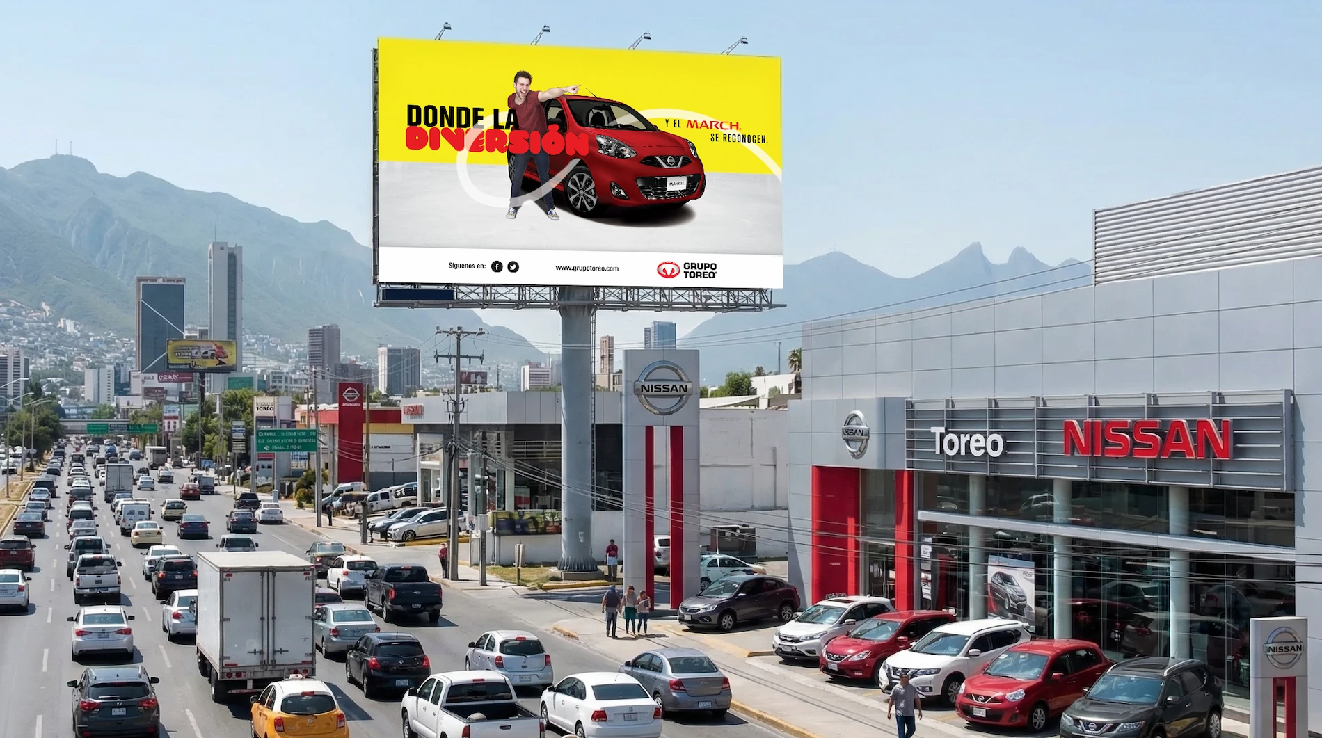 Nissan March Youth Market and Entry Level Billboard Campaign