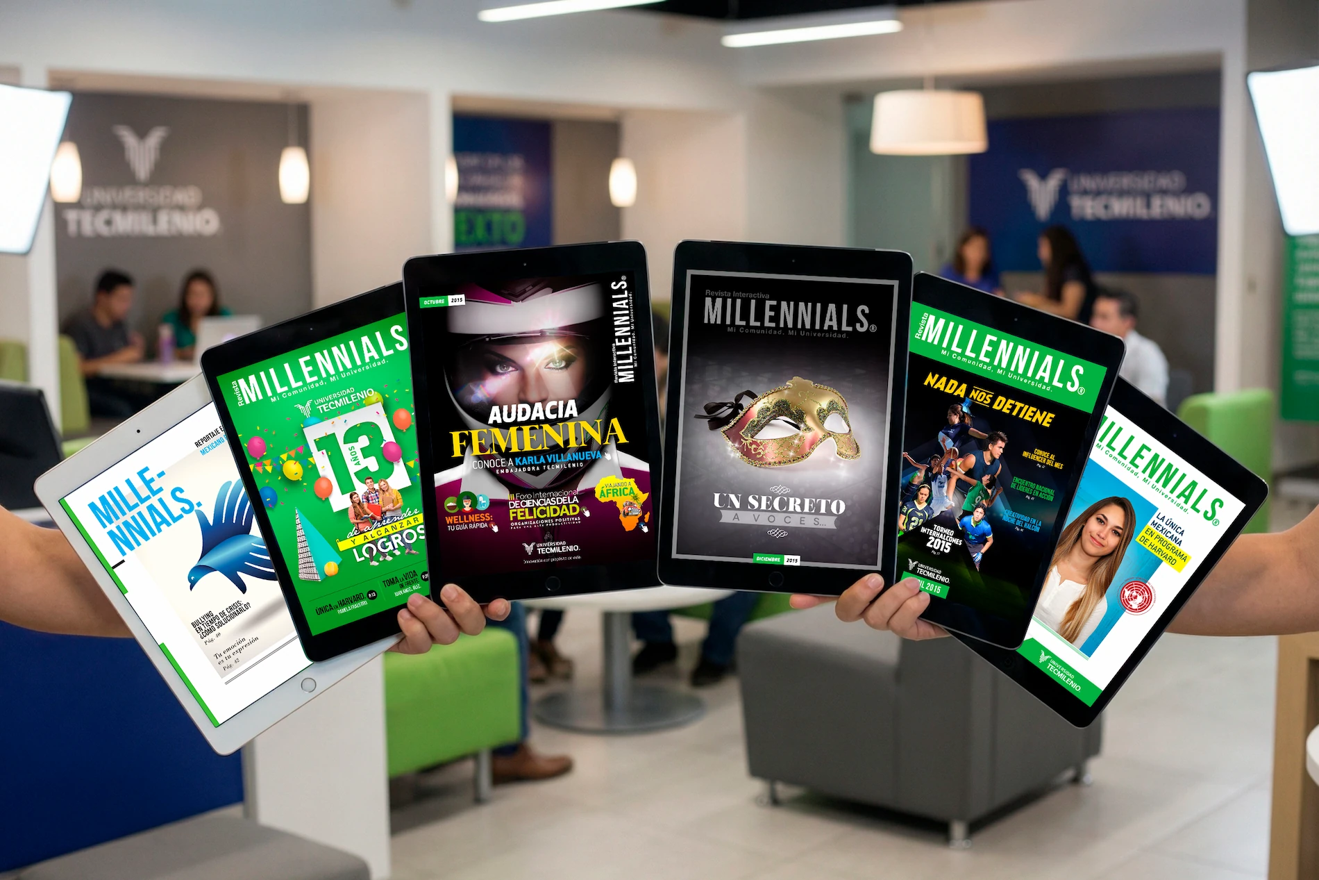 Tecmilenio Millennials Digital Magazine on iPads